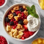 Yogurt Fruit Dinner Bowl Recipe
