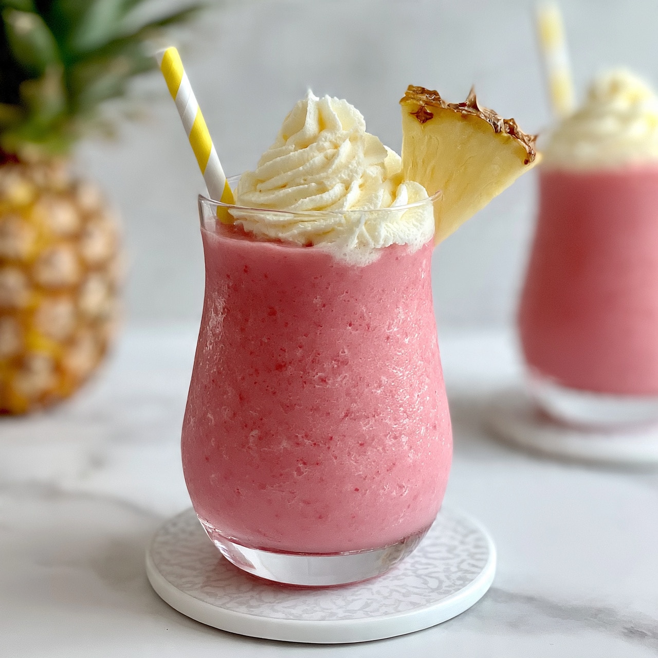 Tropical Pineapple Strawberry Smoothie Recipe