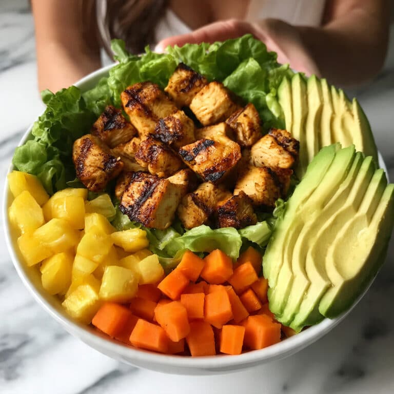 Tropical Grilled Chicken Salad with Pineapple and Quinoa Recipe
