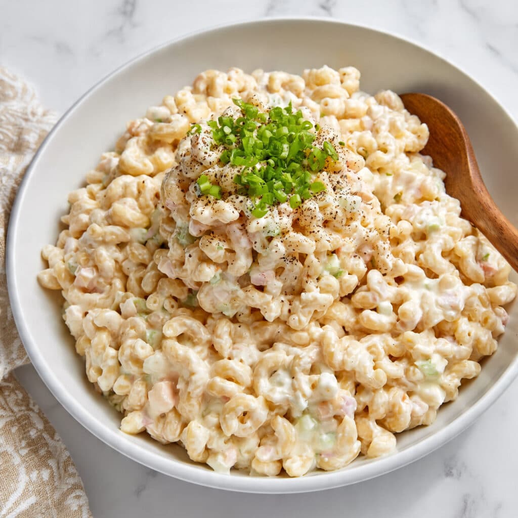Creamy Chicken Macaroni Pasta Salad Recipe