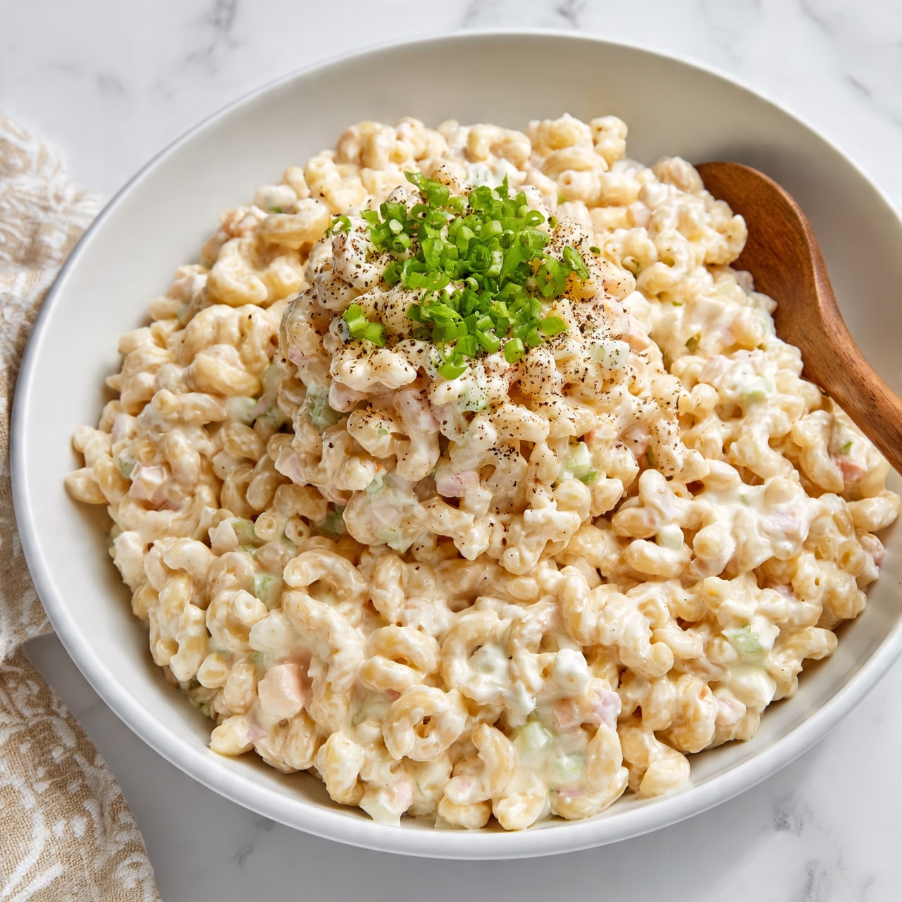 Creamy Chicken Macaroni Pasta Salad Recipe