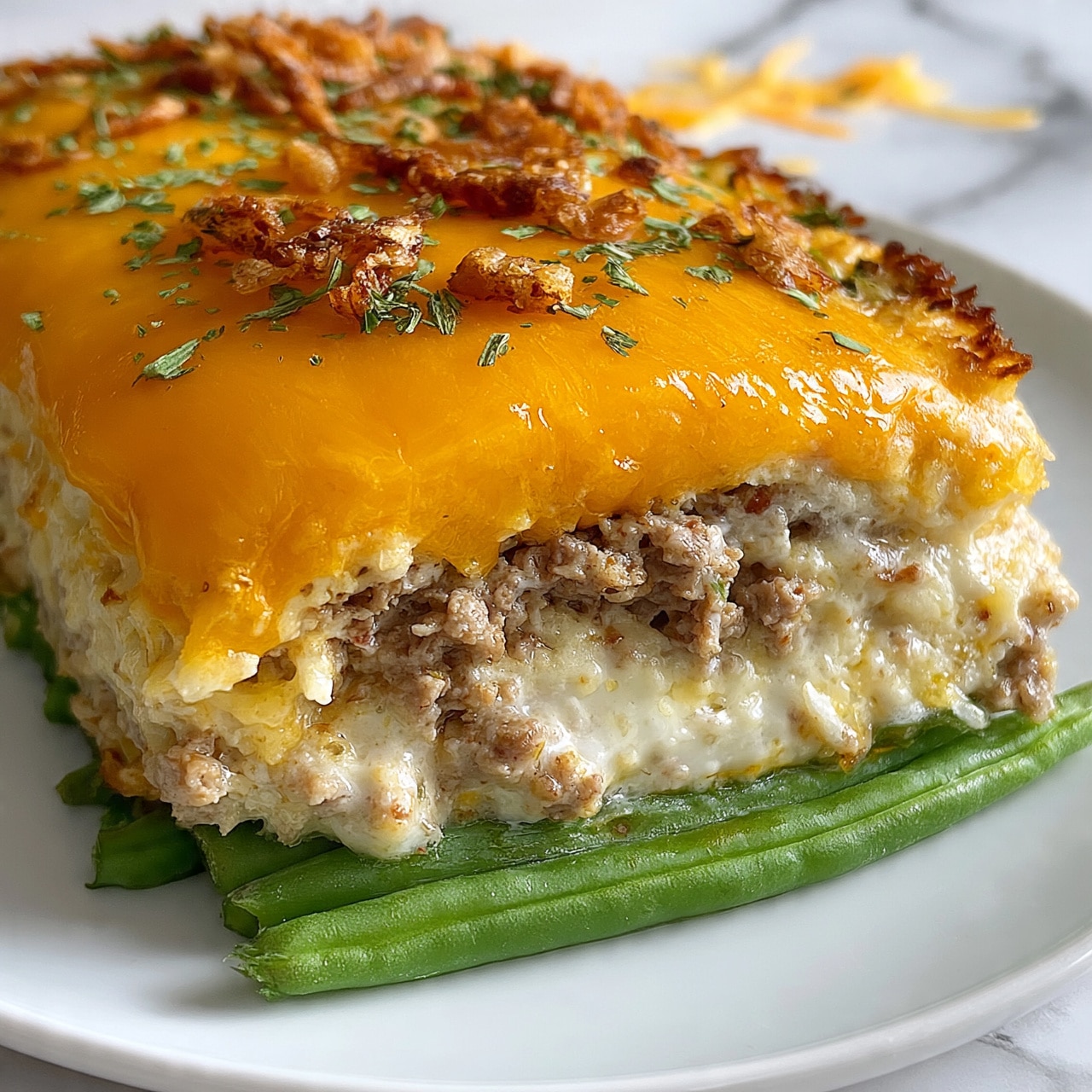 Hamburger Green Bean Casserole Recipe