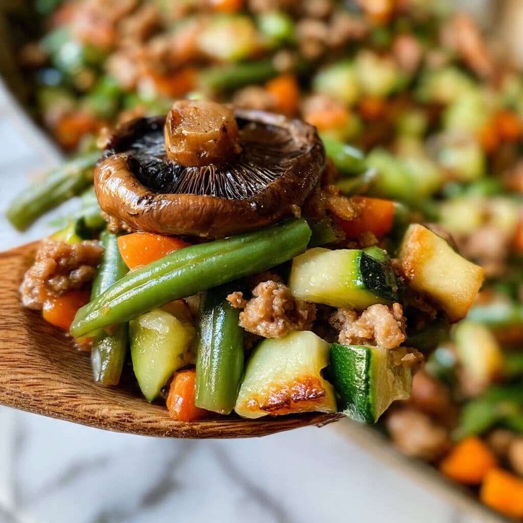 Garden Vegetable Beef Skillet Recipe