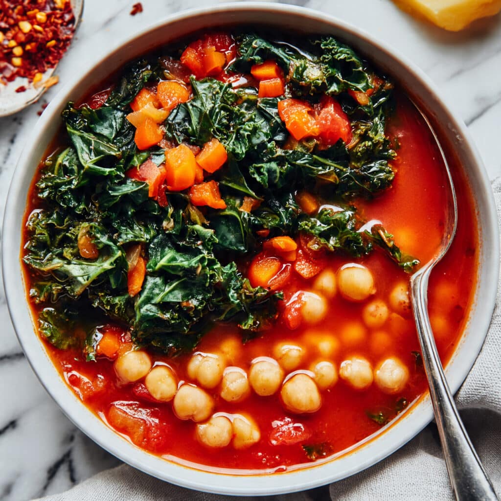 Cozy Chickpea and Kale Soup Recipe