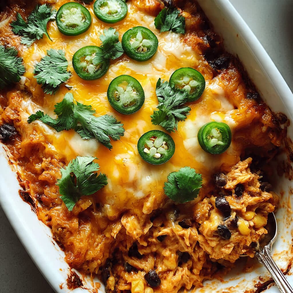 Tex-Mex Chicken and Rice Bake Recipe