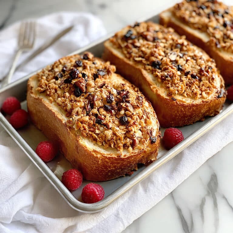 Raspberry Granola Stuffed French Toast Recipe
