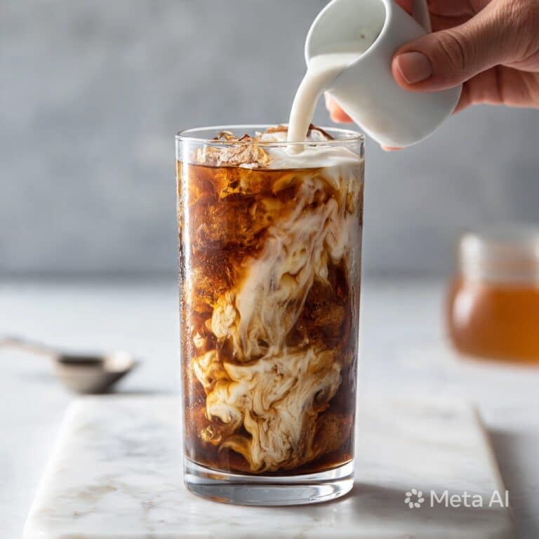 Iced Coffee with Vanilla Syrup Recipe