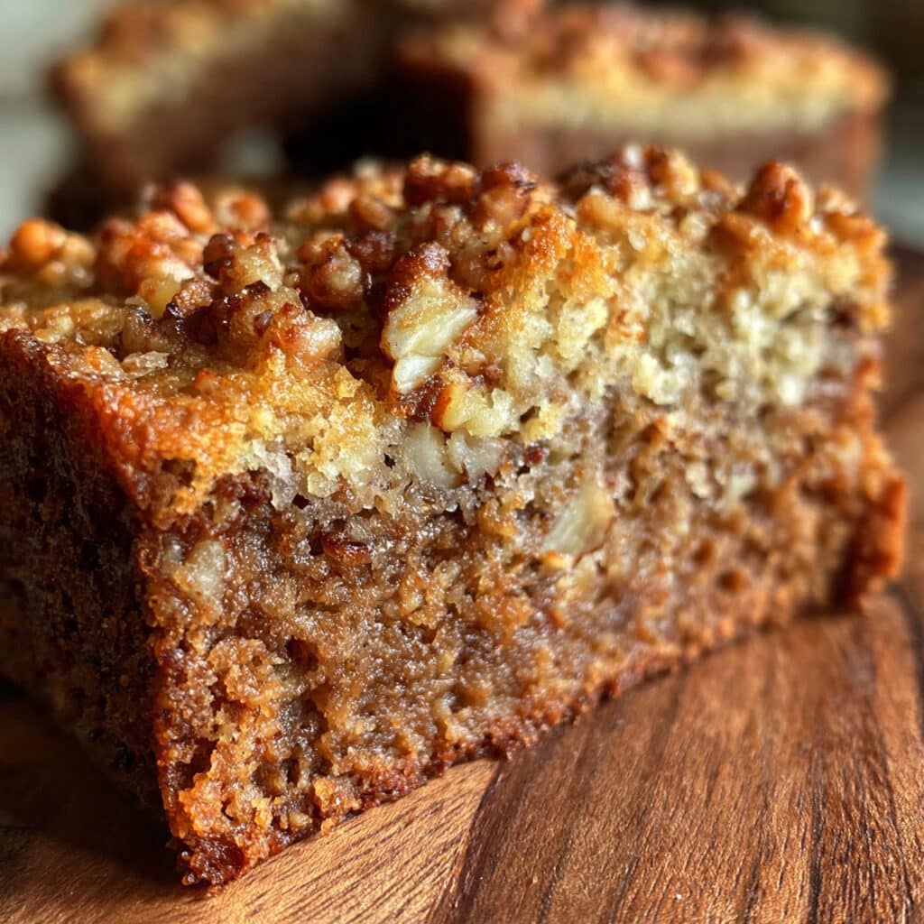 Greek Yogurt Banana Bread with Brown Sugar Pecan Glaze Recipe