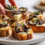 Mushroom Brie Crostini Recipe