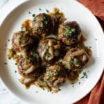 Hamburger Steak with Onion Mushroom Gravy Recipe