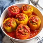 Ground Turkey Stuffed Bell Peppers Recipe