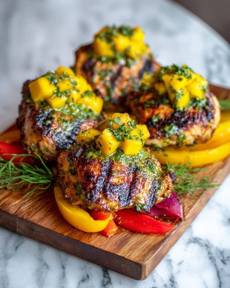 Grilled Mango Pineapple Chicken Recipe