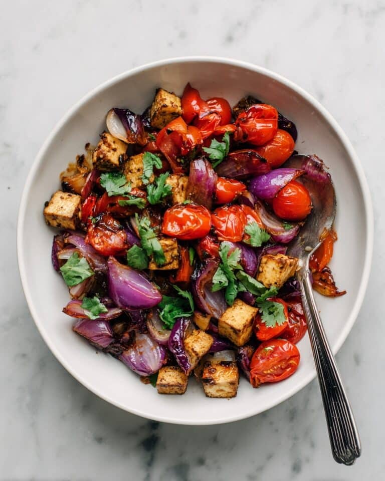 Crispy Tofu with Balsamic Tomatoes Recipe