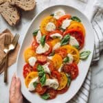 Caprese Salad: A Fresh Italian Classic with Tomatoes, Mozzarella, and Basil Recipe