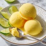 Mango Sherbet with Ginger and Lime Recipe