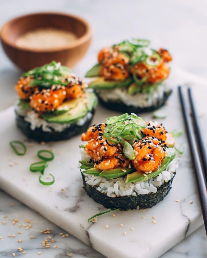 Sushi Bake Cups: Crispy Baked Mini Sushi Appetizers with Imitation Crab and Spicy Mayo Recipe