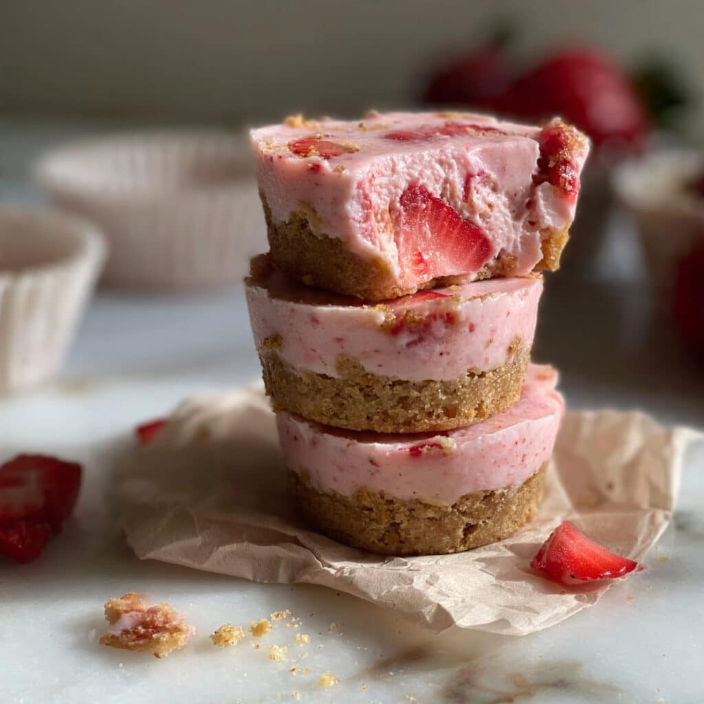 Healthy Strawberry Yogurt Bites Recipe
