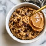 Cookie Dough Oats: Healthy No-Cook Breakfast with Chocolate Chips and Greek Yogurt Recipe