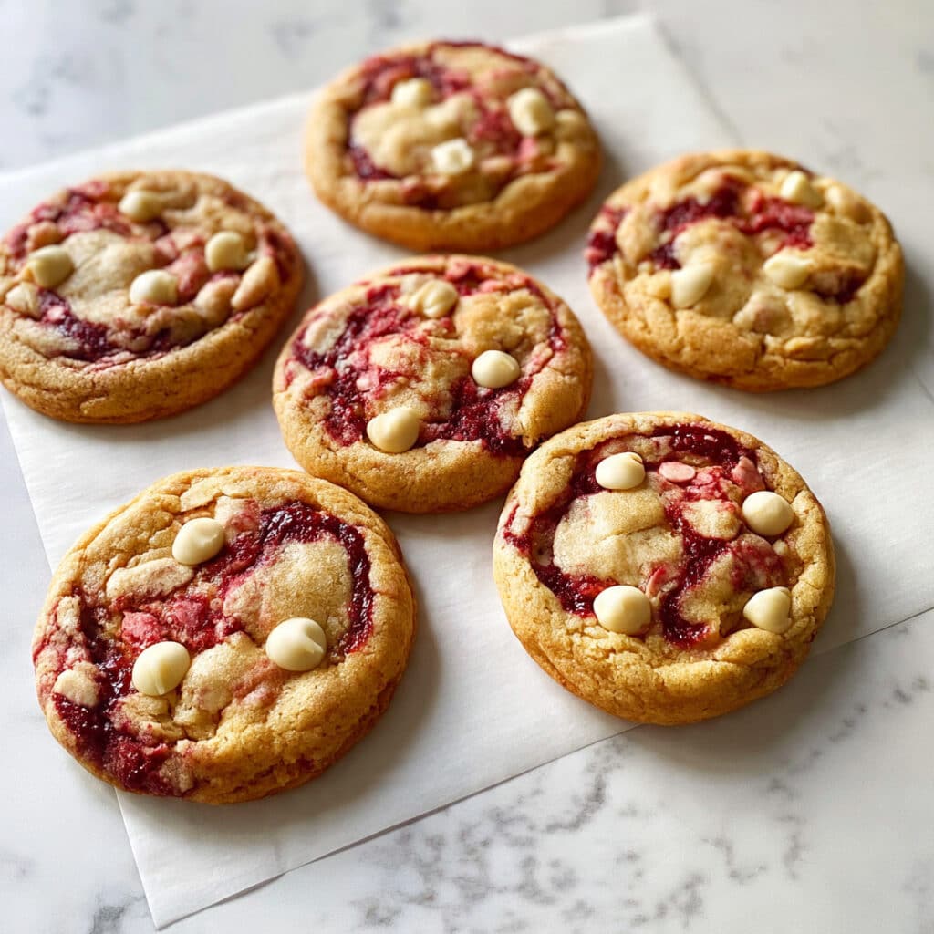 Raspberry White Chocolate Chip Cookies Recipe