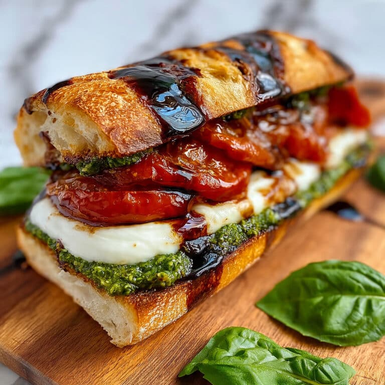 Chicken Pesto Caprese Sandwiches Recipe