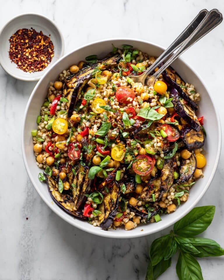 Summer Farro Salad with Tomatoes, Cucumber, Corn, Feta, and Lemon Vinaigrette Recipe