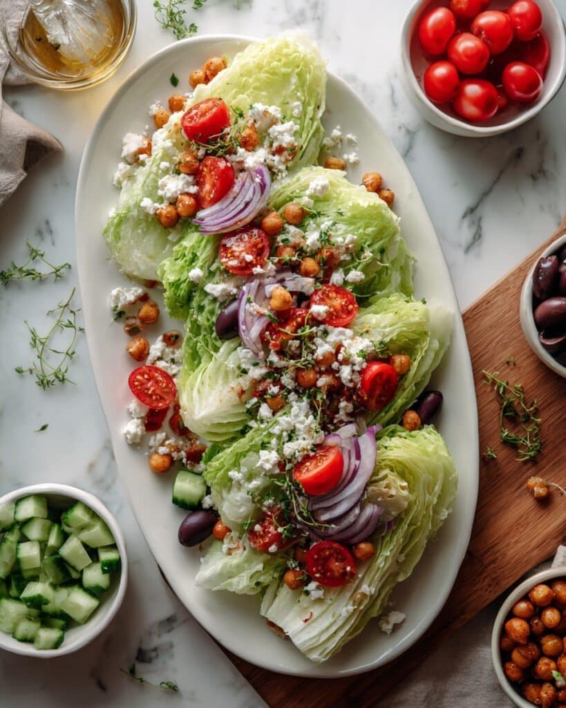 Fresh Greek Wedge Salad Recipe
