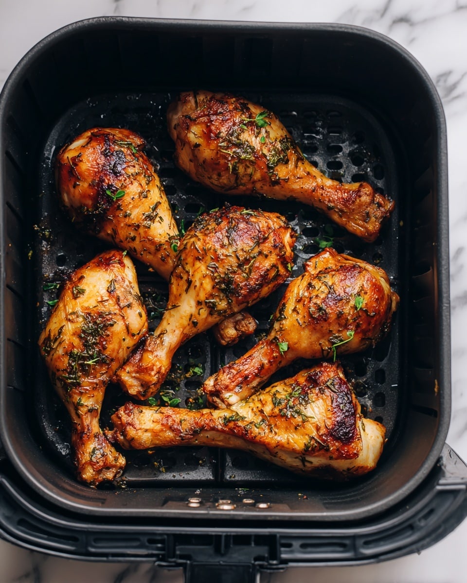 Crispy-Skin Chicken Legs Air-Fryer Recipe