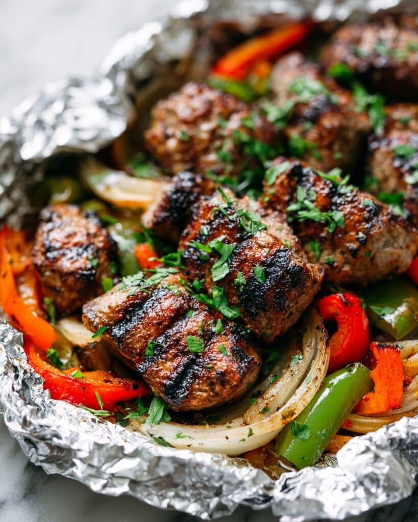 Grilled Italian Sausage and Vegetable Foil Packets Recipe