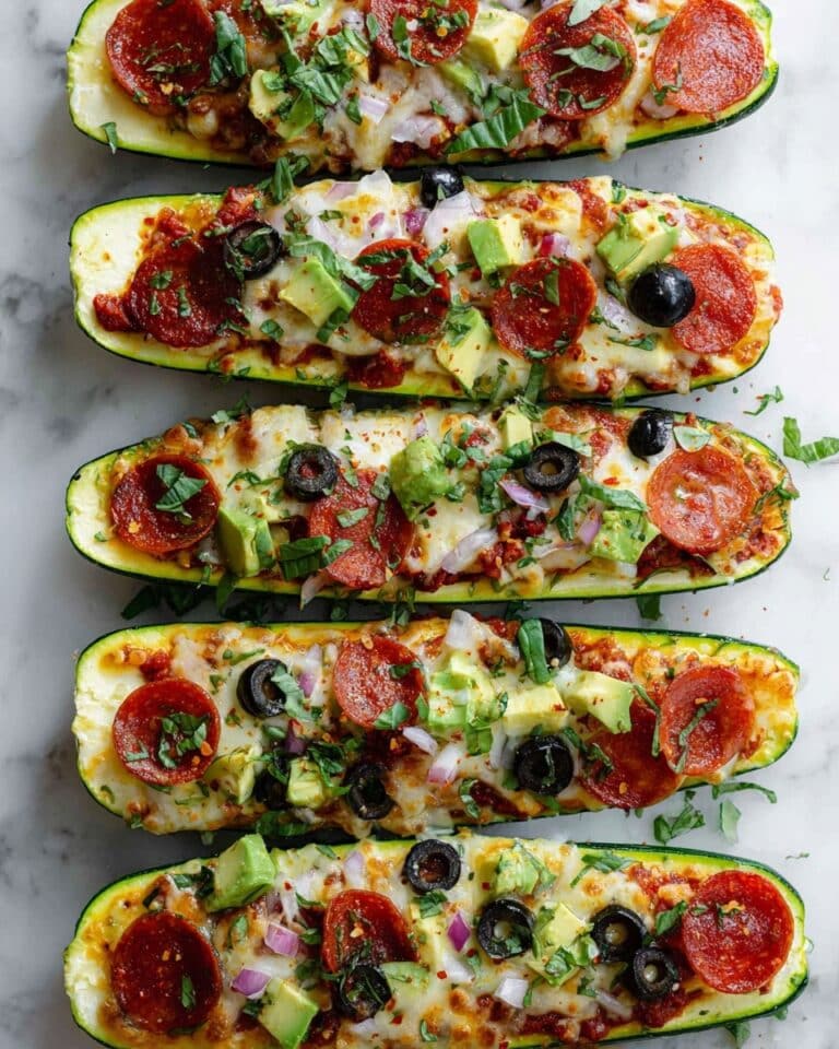 Pizza Zucchini Boats Recipe