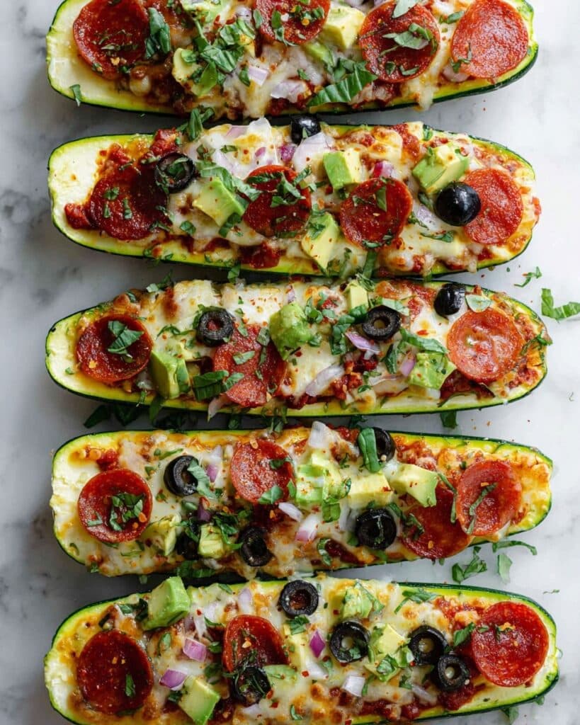 Pizza Zucchini Boats Recipe