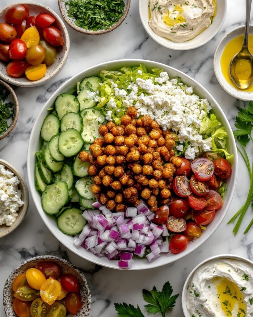 Mediterranean Bowls with Chickpeas Recipe