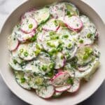 Creamy Radish and Cucumber Salad with Fresh Herb Dressing Recipe