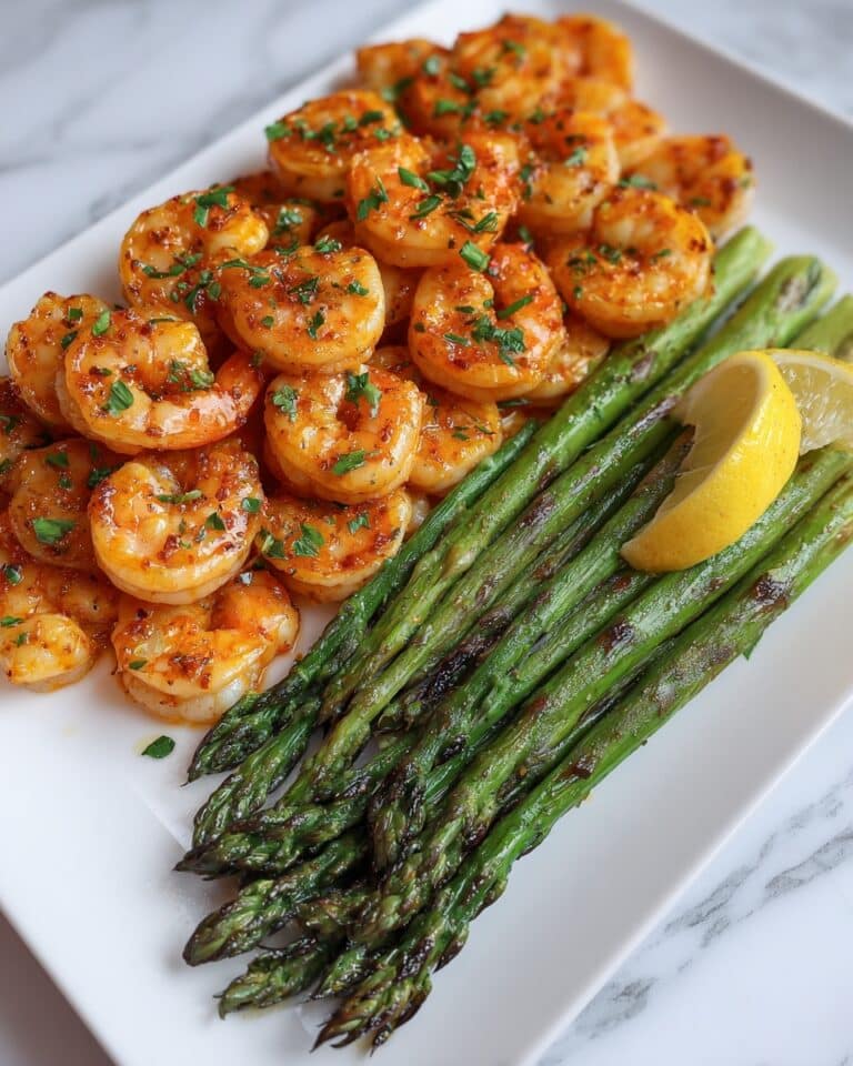 Lemon Butter Shrimp and Asparagus Skillet Recipe