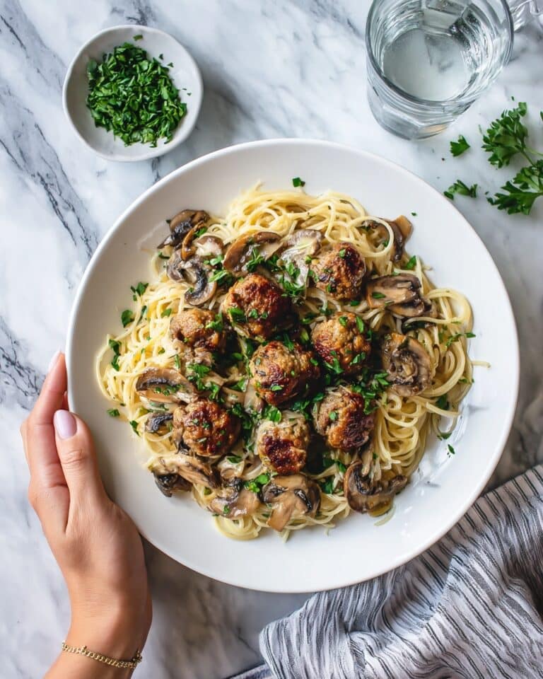 Chicken Meatballs with Marsala Sauce Recipe