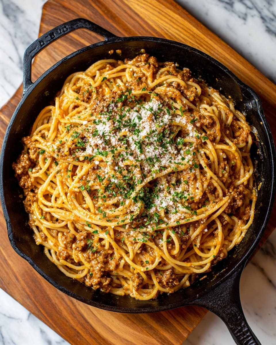 Creamy Parmesan Garlic Spaghetti Sauce Recipe