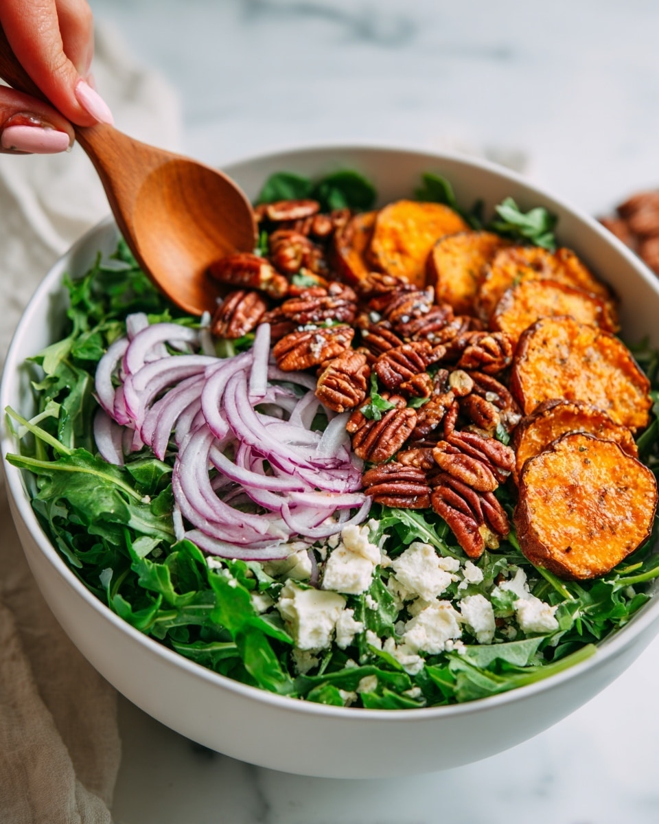 Fuji Apple Salad with Cranberries, Pecan, and Feta Recipe