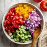 Cucumber Bell Pepper Salad Recipe