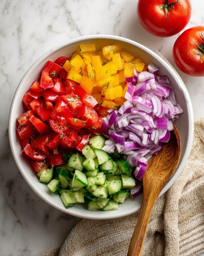 Cucumber Bell Pepper Salad Recipe