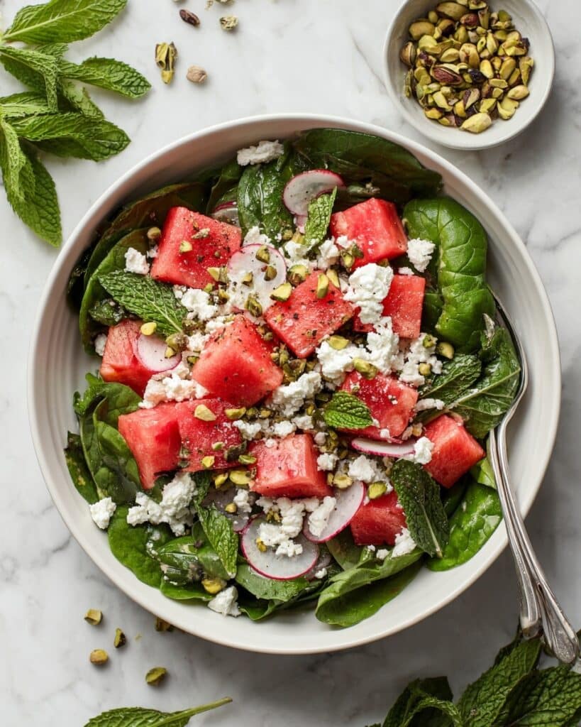 Arugula Salad with Watermelon and Feta Recipe