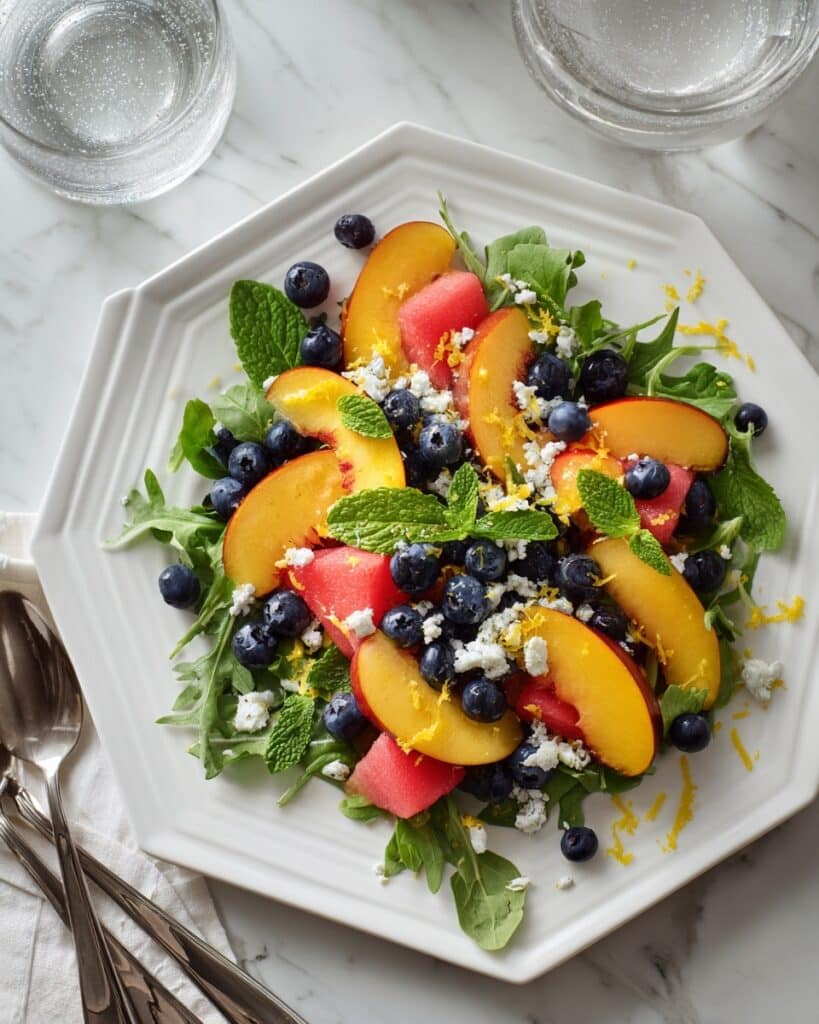 Summer Fruit Salad with Honey-Lime Dressing Recipe