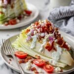 Wedge Salad with Homemade Blue Cheese Dressing Recipe