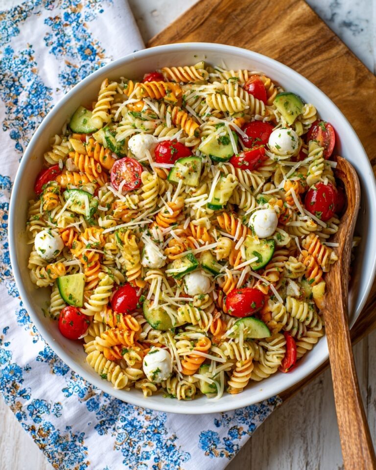 Pasta Salad with Zesty Italian Dressing Recipe