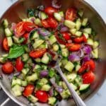 Mediterranean Roasted Eggplant Salad with Feta and Fresh Herbs Recipe