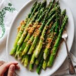 Asparagus in Air Fryer with Garlic, Lemon, and Parmesan Recipe