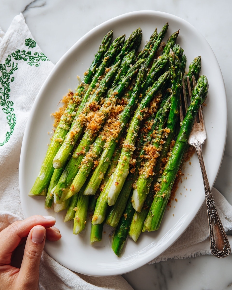 Asparagus in Air Fryer with Garlic, Lemon, and Parmesan Recipe