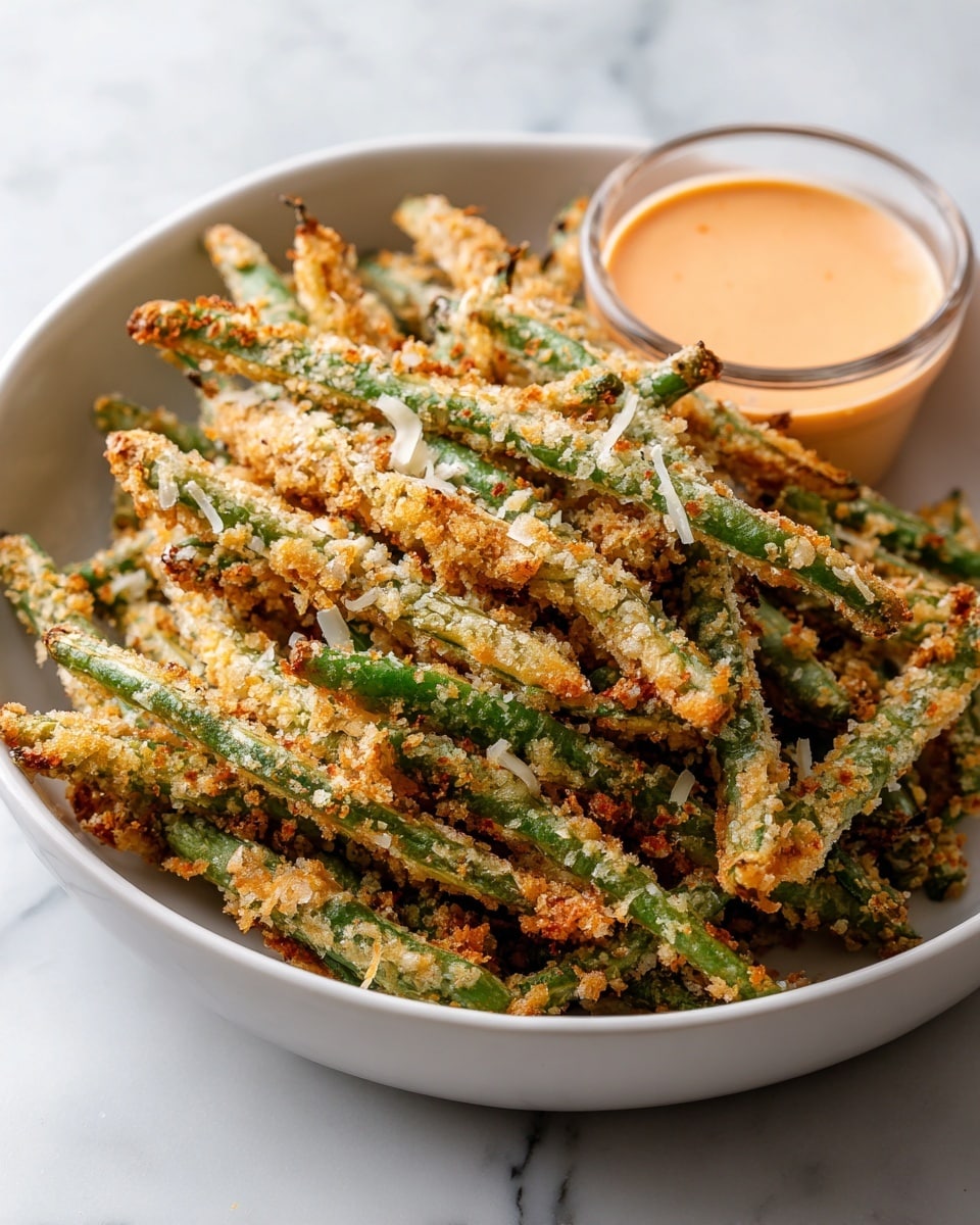 Air Fryer Garlic Parmesan Green Beans Recipe