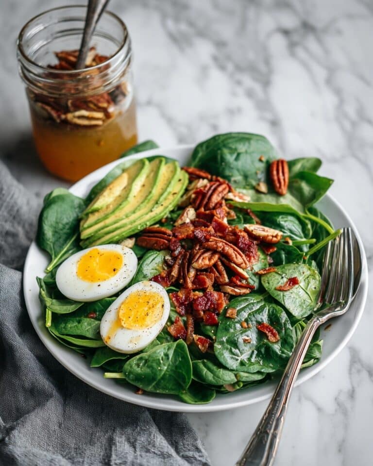 Easy Wilted Spinach Salad Recipe