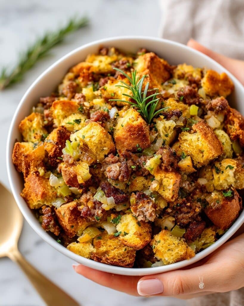 Keto Stuffing with Sausage and Herbs Recipe