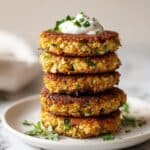 Crispy Fried Broccoli Cakes with Cheese Recipe