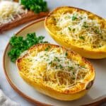 Garlic Parmesan Air Fryer Spaghetti Squash Recipe